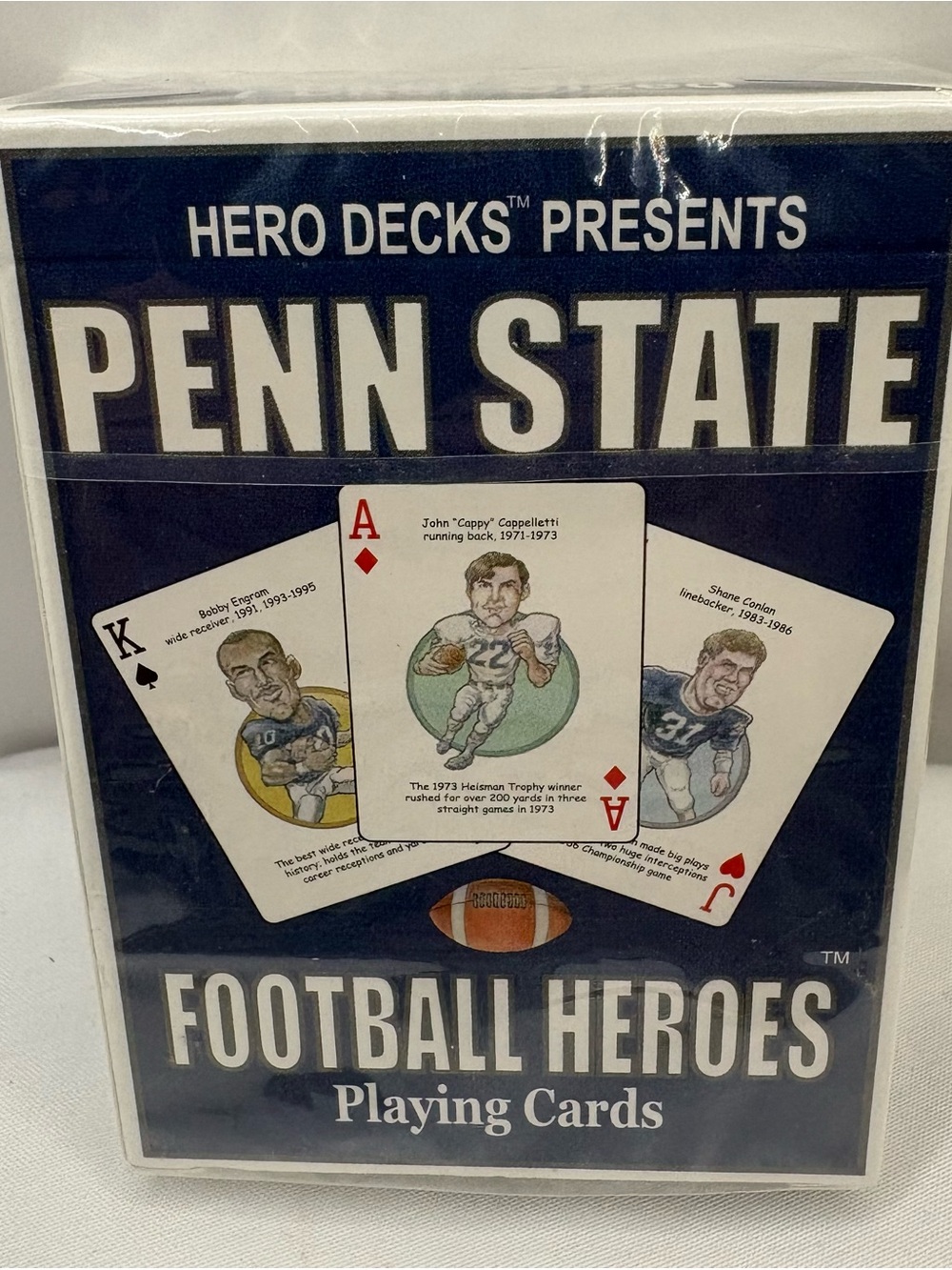 Penn State Hero Decks Football Hero Playing Cards Set Factory Sealed